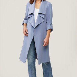 SOIA and KYO Ornella XS Cerulean Knee-Length Coat NEW WITH TAGS